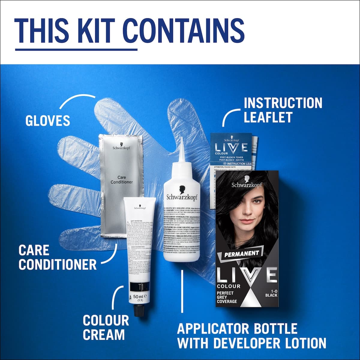 Thumbnail Schwarzkopf Live Colour Permanent Baseline 1.0 Black