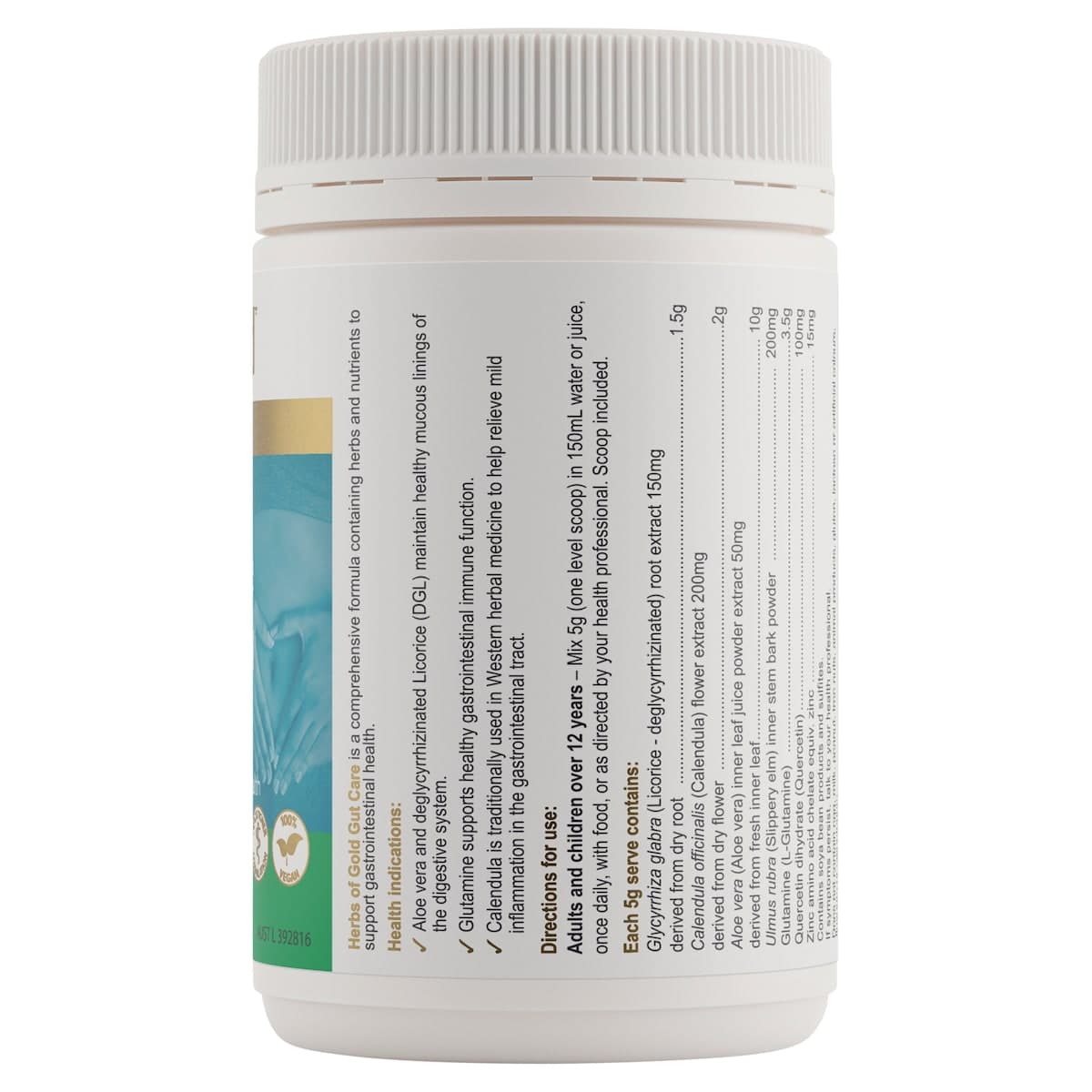 Thumbnail Herbs of Gold Gut Care Vanilla Flavour 150g