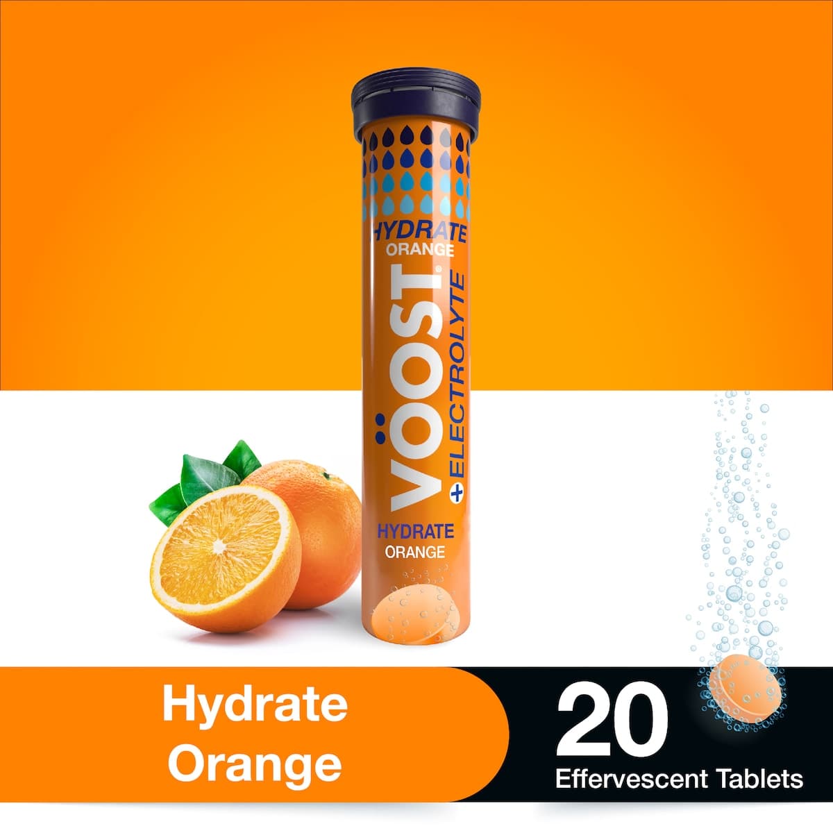 Thumbnail Voost Hydrate Orange Effervescent Tablets 20 Pack
