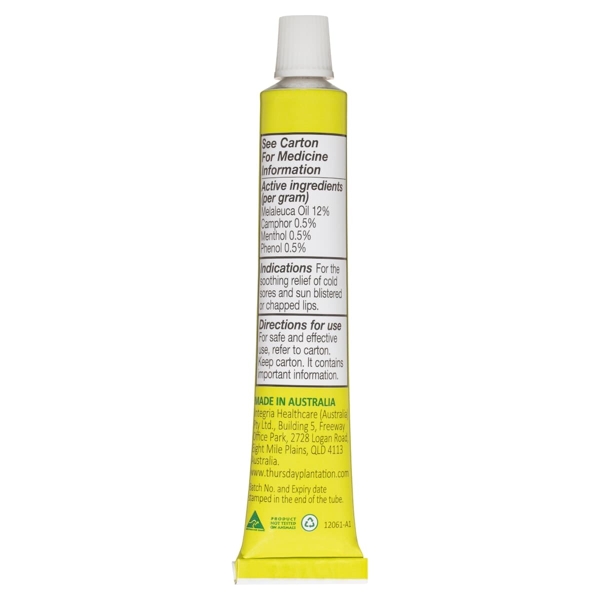 Thumbnail Thursday Plantation Tea Tree Cold Sore Cream 10g