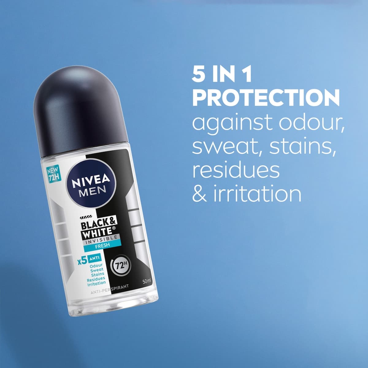 Thumbnail Nivea Men Invisible Black & White Anti-Perspirant Roll-on Fresh 50ml