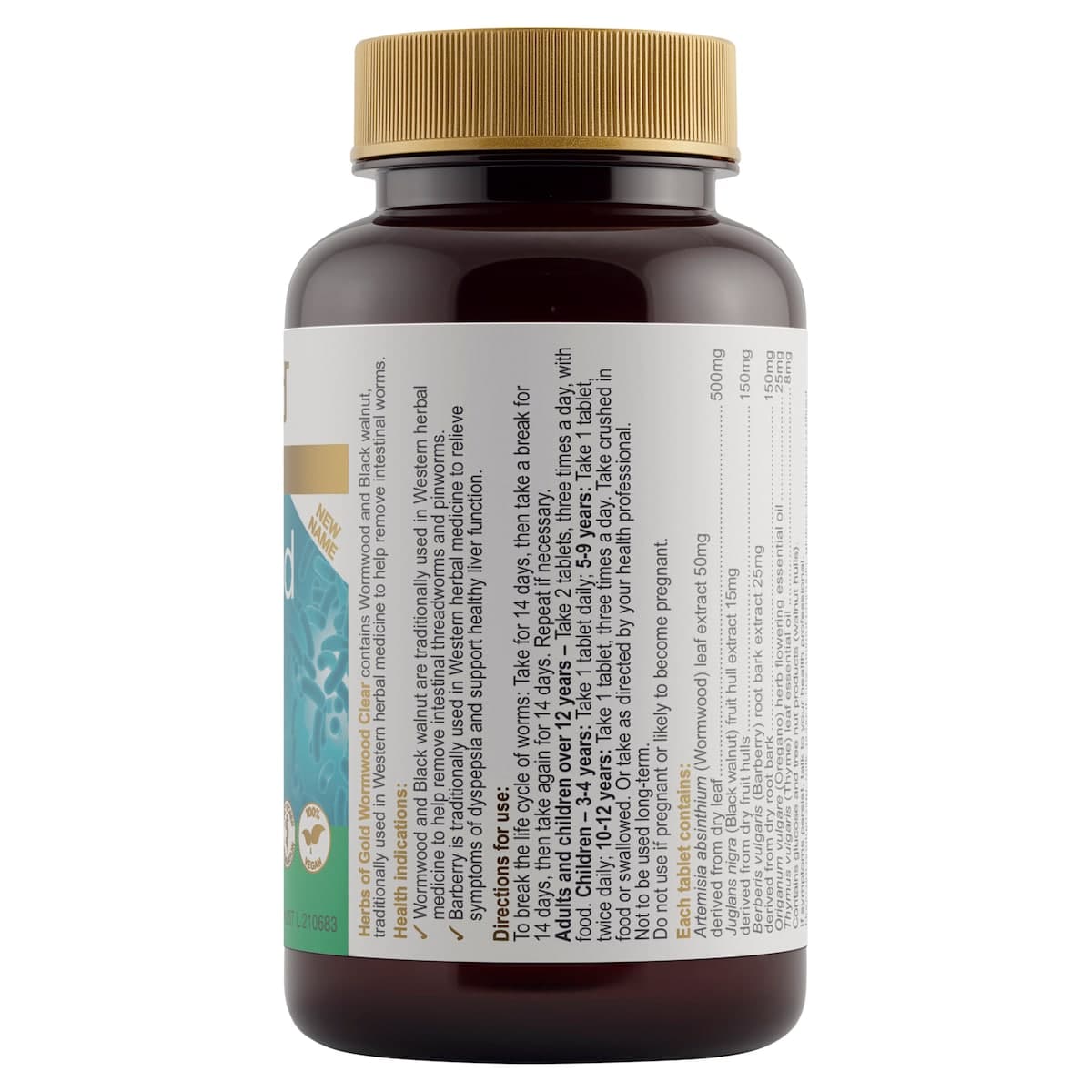 Thumbnail Herbs of Gold Wormwood Clear (Formerly ParaStrike) 84 Tablets