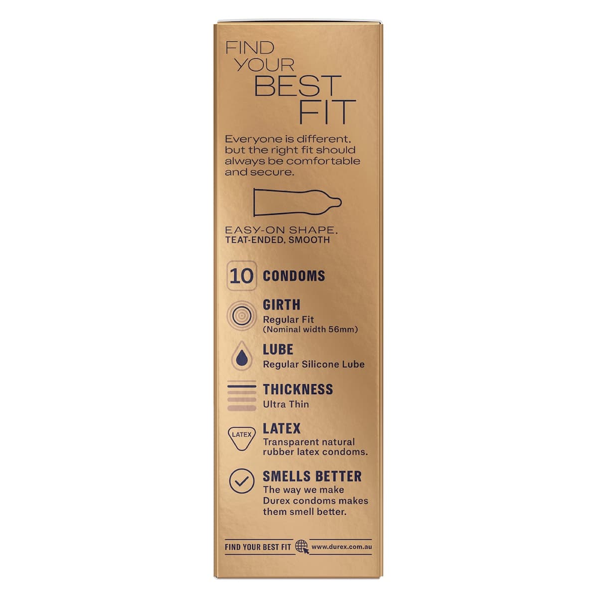 Thumbnail Durex Invisible Ultra Thin Regular Fit Condoms 10 Pack