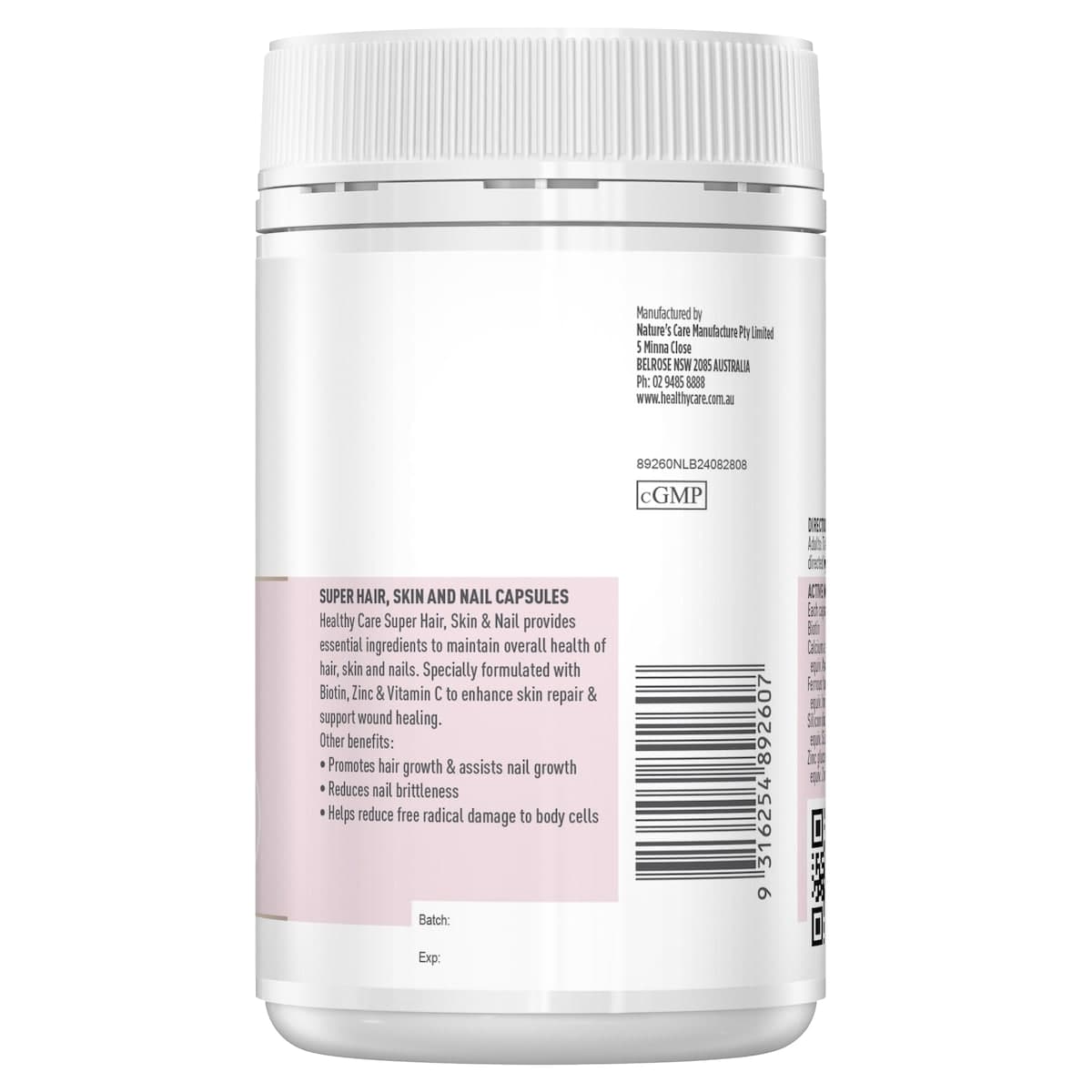Thumbnail Healthy Care Super Hair Skin & Nails 100 Capsules