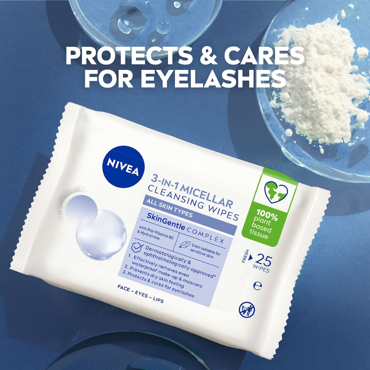 Thumbnail Nivea 3in1 Micellar Facial Cleansing Wipes 25 Pack