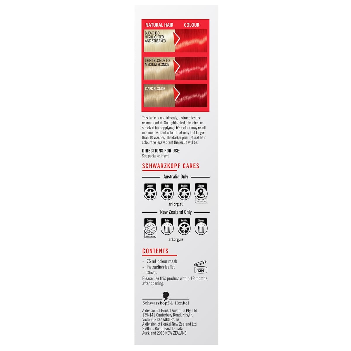 Thumbnail Schwarzkopf Live Colour Ultra Brights Pillar Box Red 75ml