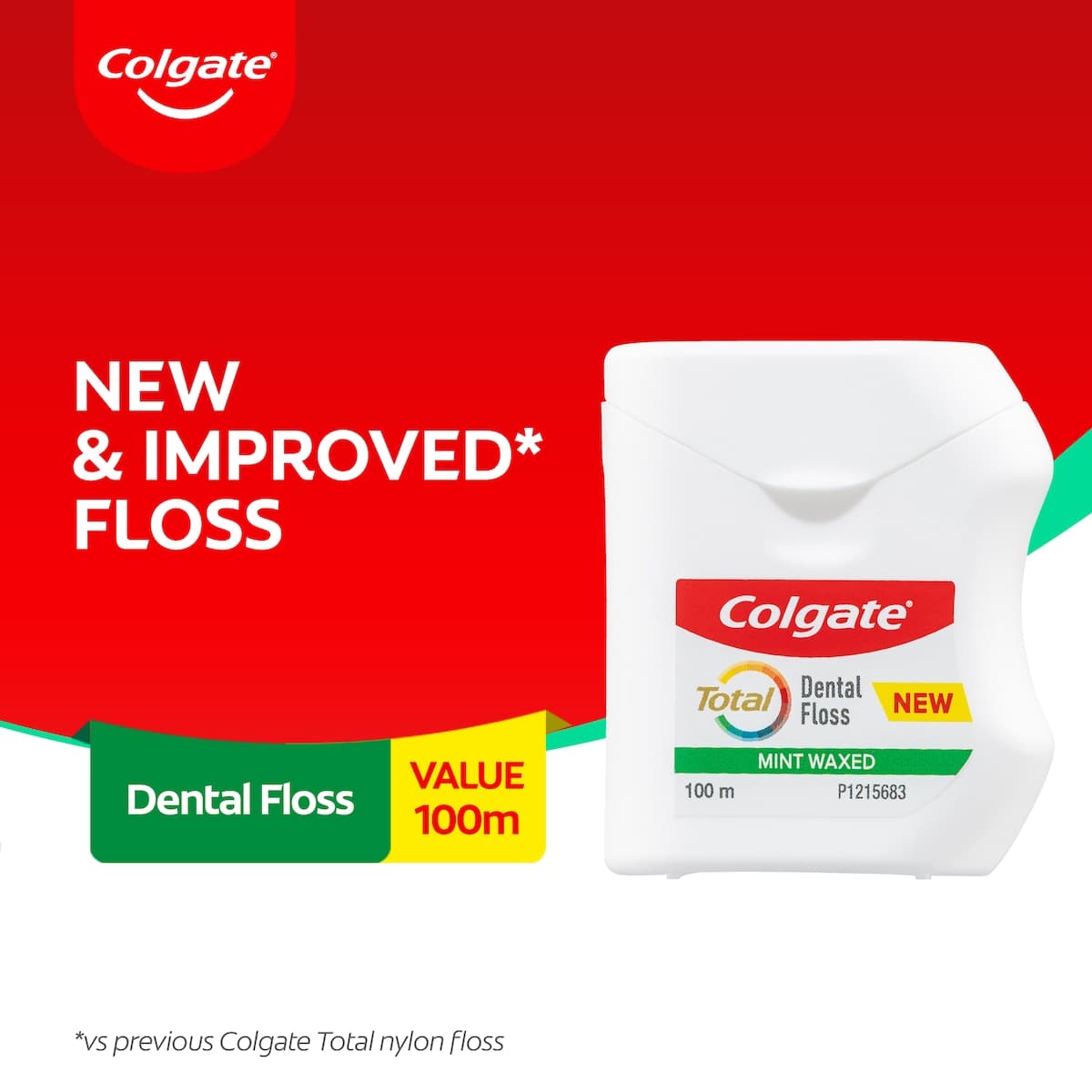 Thumbnail Colgate Total Mint Waxed Dental Floss 100m