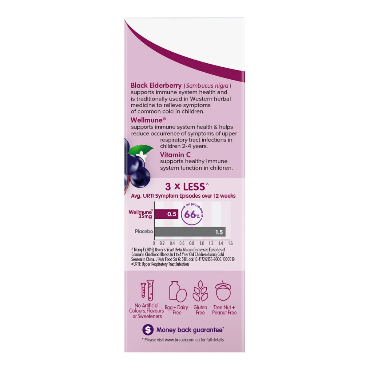 Thumbnail Brauer Sambucus Black Elderberry Kids Immune Plus 100ml