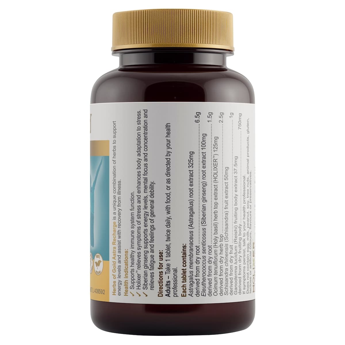 Thumbnail Herbs of Gold Astra Recharge 60 Tablets