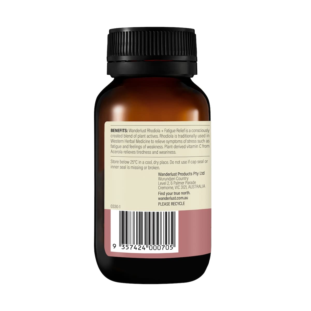 Thumbnail Wanderlust Rhodiola + Fatigue Relief 50 Capsules