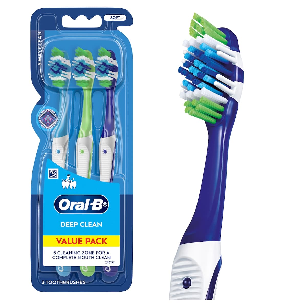 Thumbnail Oral B Complete 5 Way Clean Toothbrush Soft 3 Pack