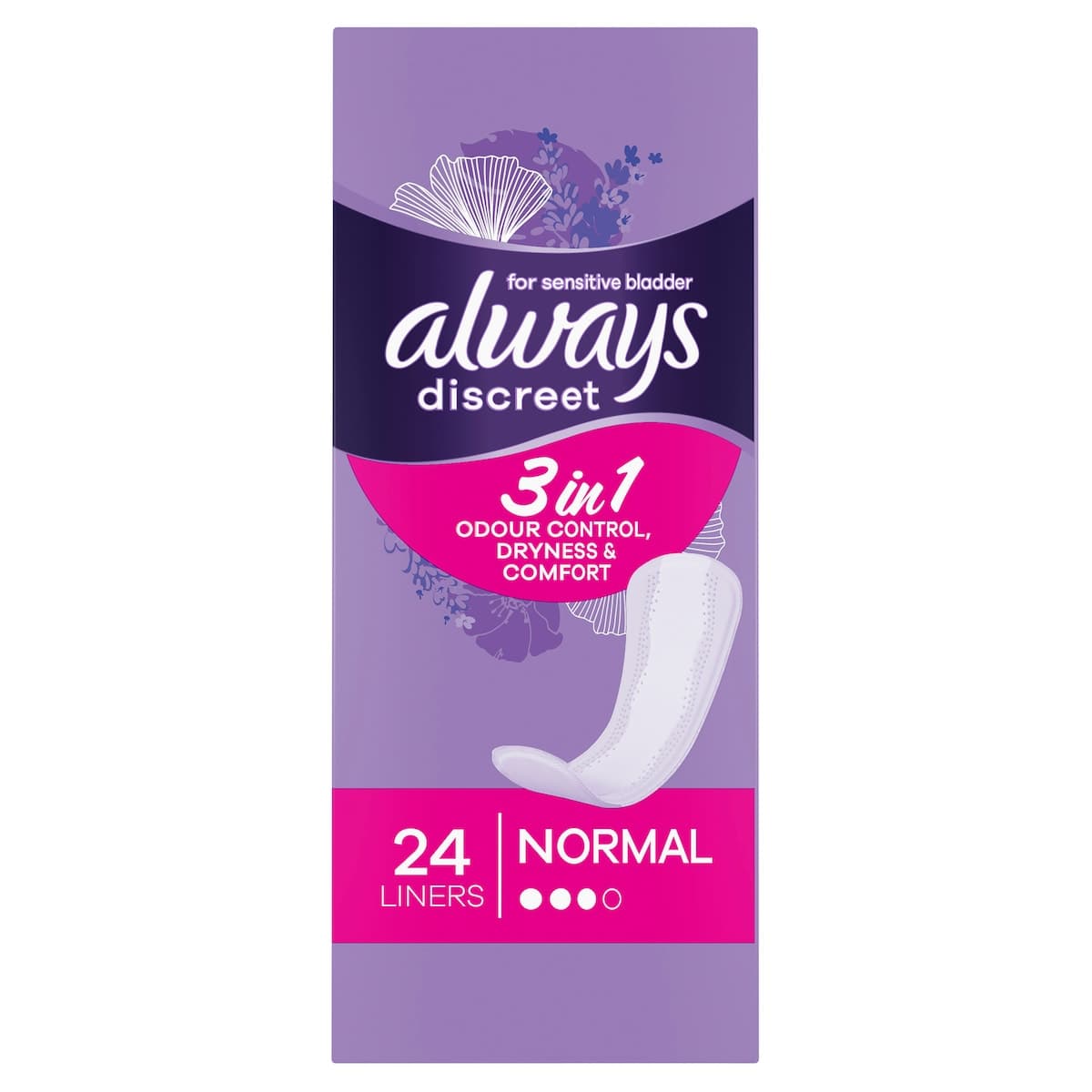 Thumbnail Always Discreet Panty Liner Normal 24 Pack