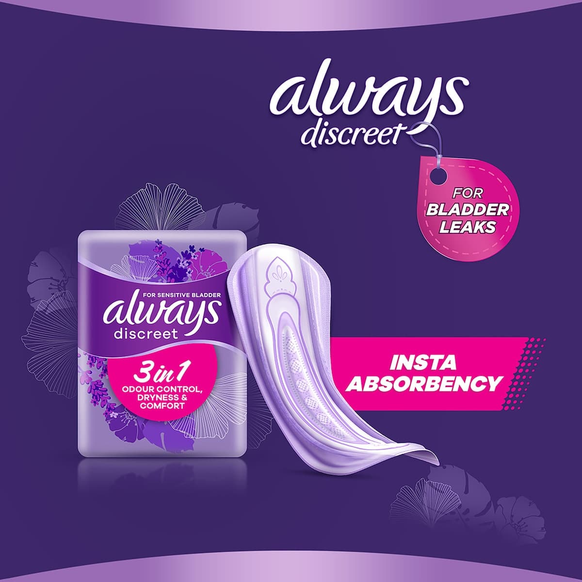 Thumbnail Always Discreet Incontinence Pads Long 10 Pack