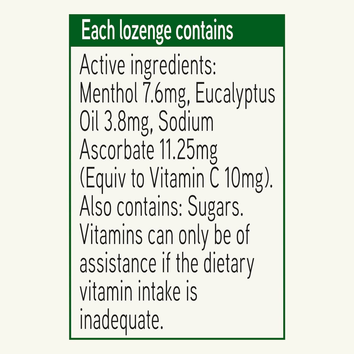 Thumbnail Nestle Soothers Eucalyptus & Menthol Lozenges Stick 10 Pack