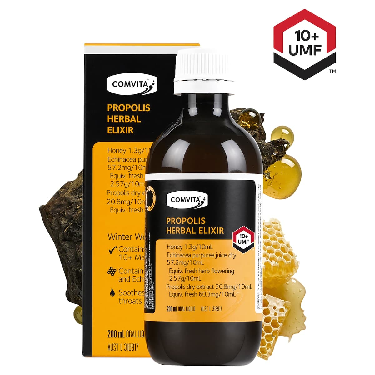 Thumbnail Comvita Propolis Herbal Elixir 200ml