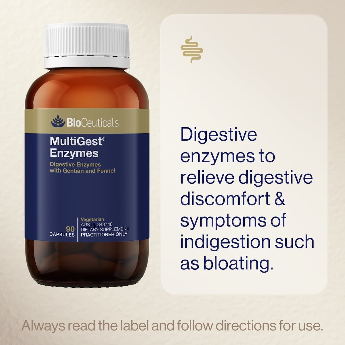 Thumbnail BioCeuticals MultiGest Enzymes 90 Capsules