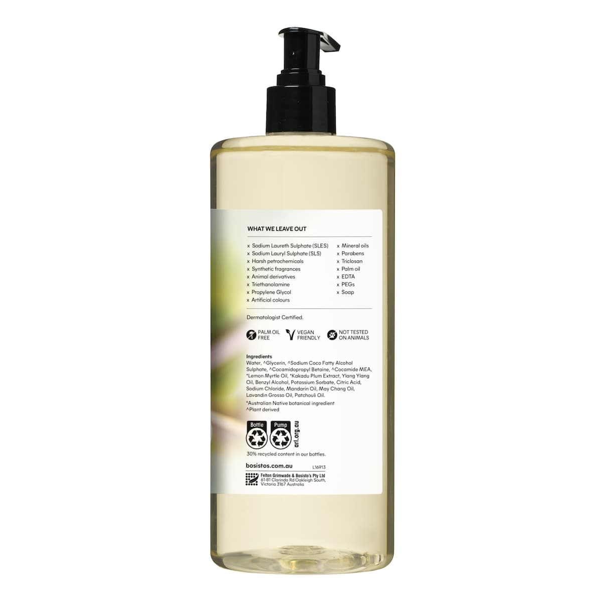 Thumbnail Bosisto's Kakadu Plum & Lemon Myrtle Body Wash 1L