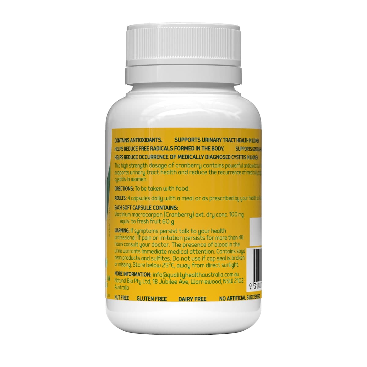Thumbnail Quality Health High Strength Cranberry 60000mg 90 Capsules