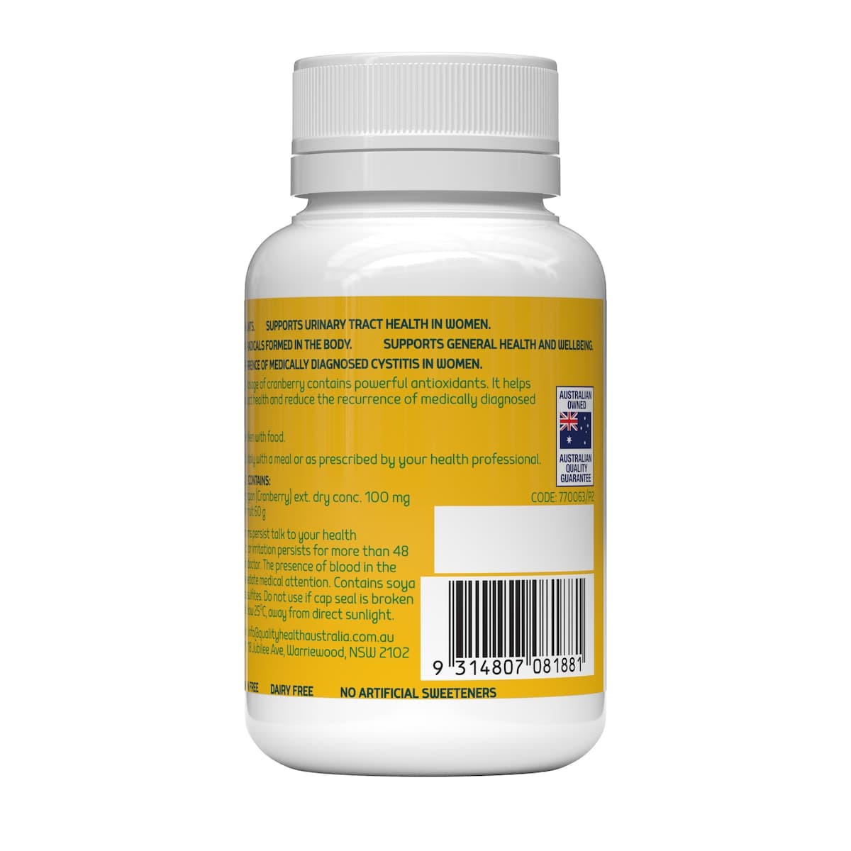 Thumbnail Quality Health High Strength Cranberry 60000mg 90 Capsules