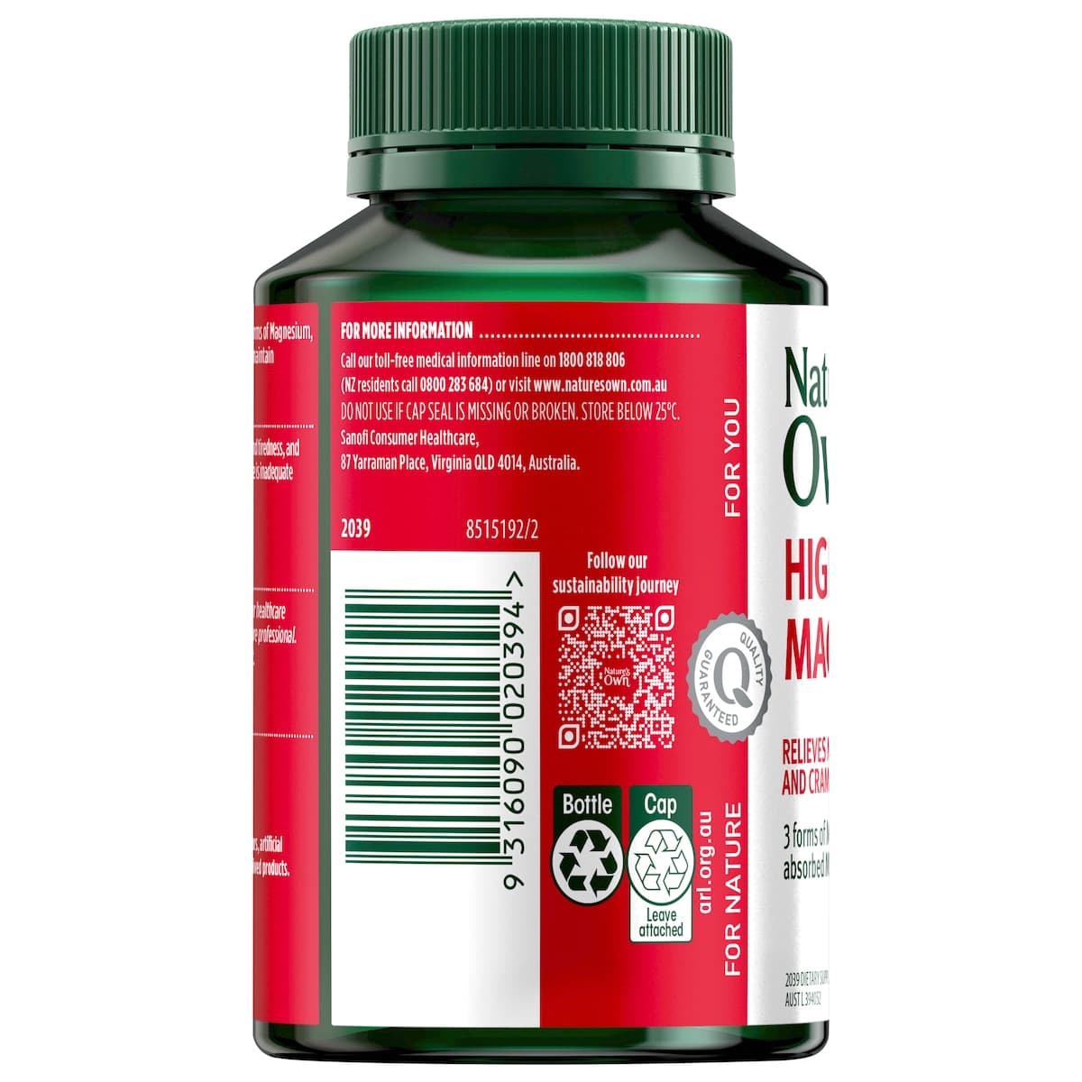 Thumbnail Nature's Own High Strength Magnesium 150 Tablets