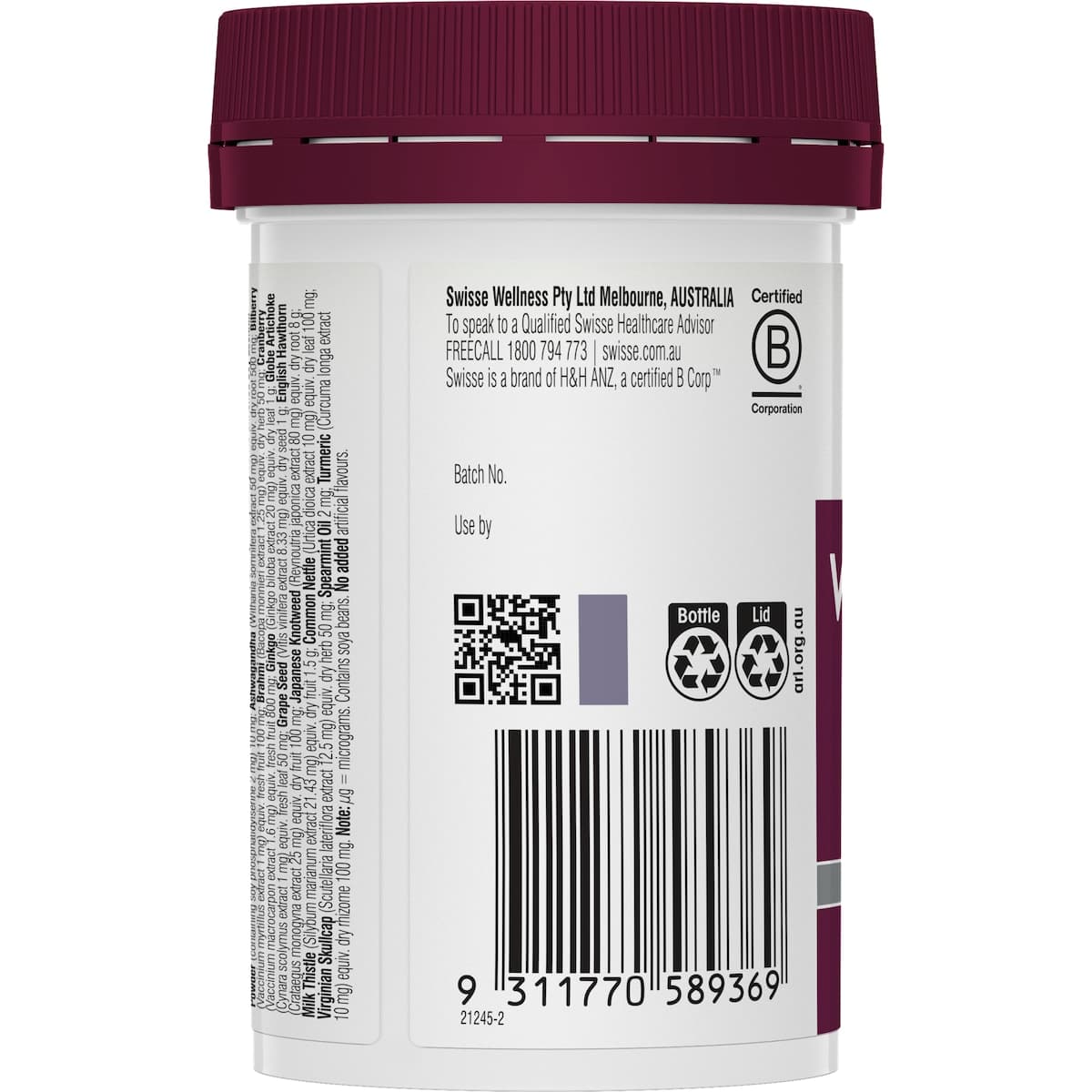Thumbnail Swisse Womens Ultivite 65+ Multivitamin 60 Tablets