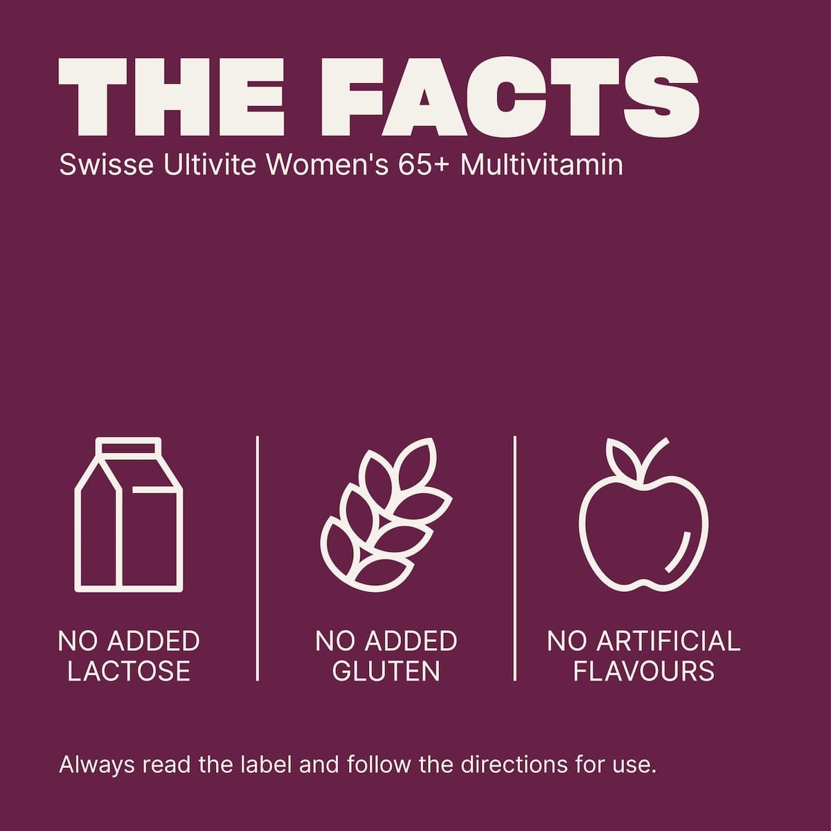 Thumbnail Swisse Womens Ultivite 65+ Multivitamin 60 Tablets