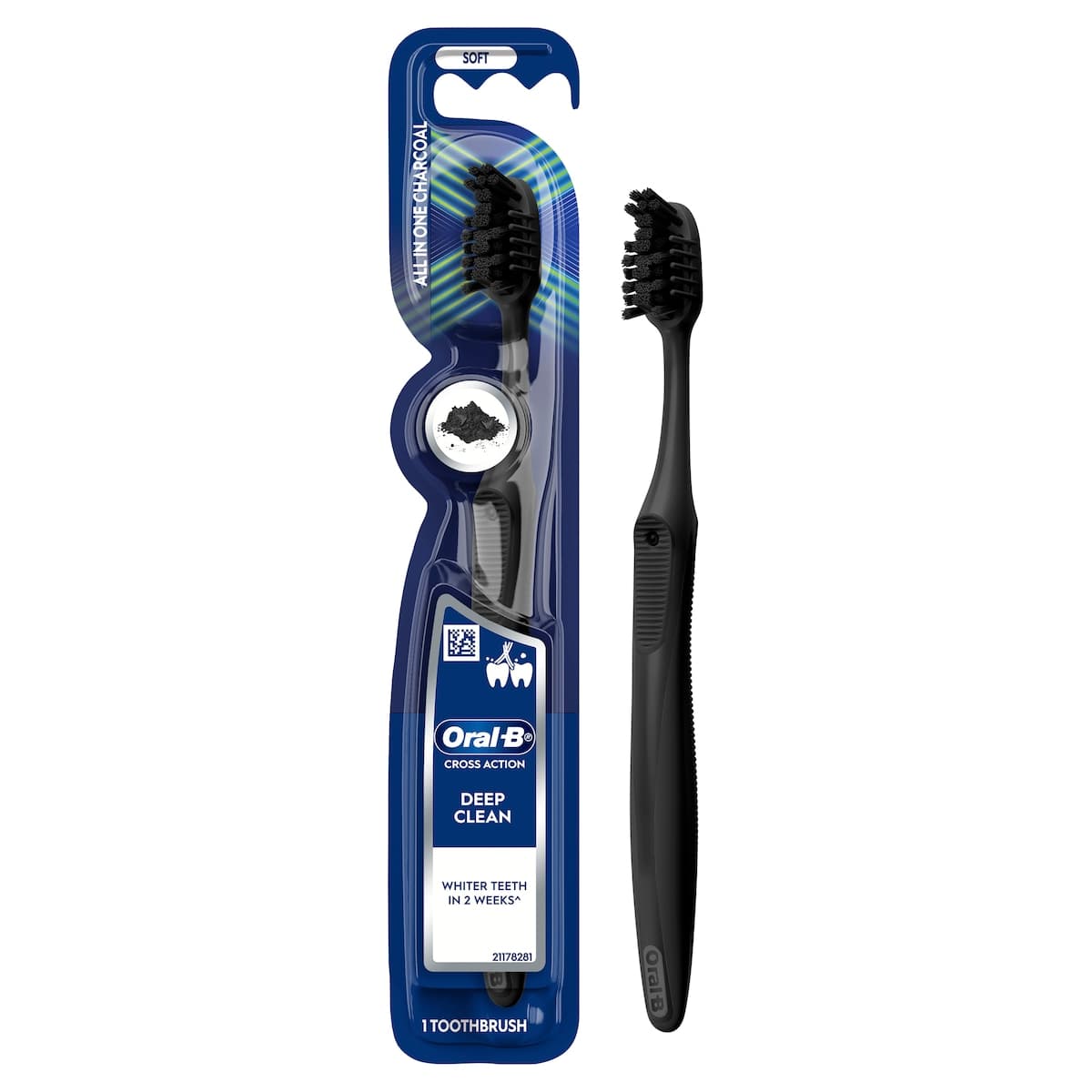Thumbnail Oral B Cross Action Charcoal Toothbrush 1 Pack
