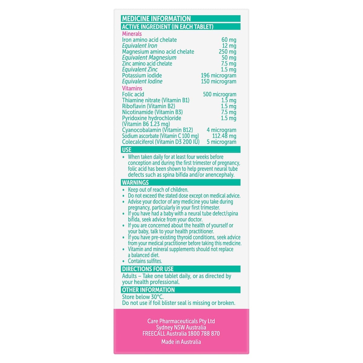 Thumbnail Fabfol Pregnancy 56 tablets