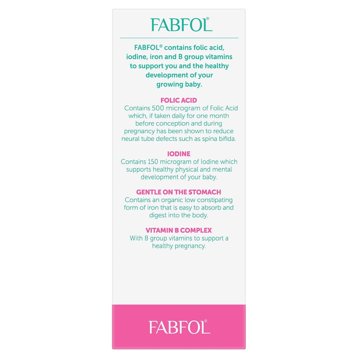 Thumbnail Fabfol Pregnancy 56 tablets