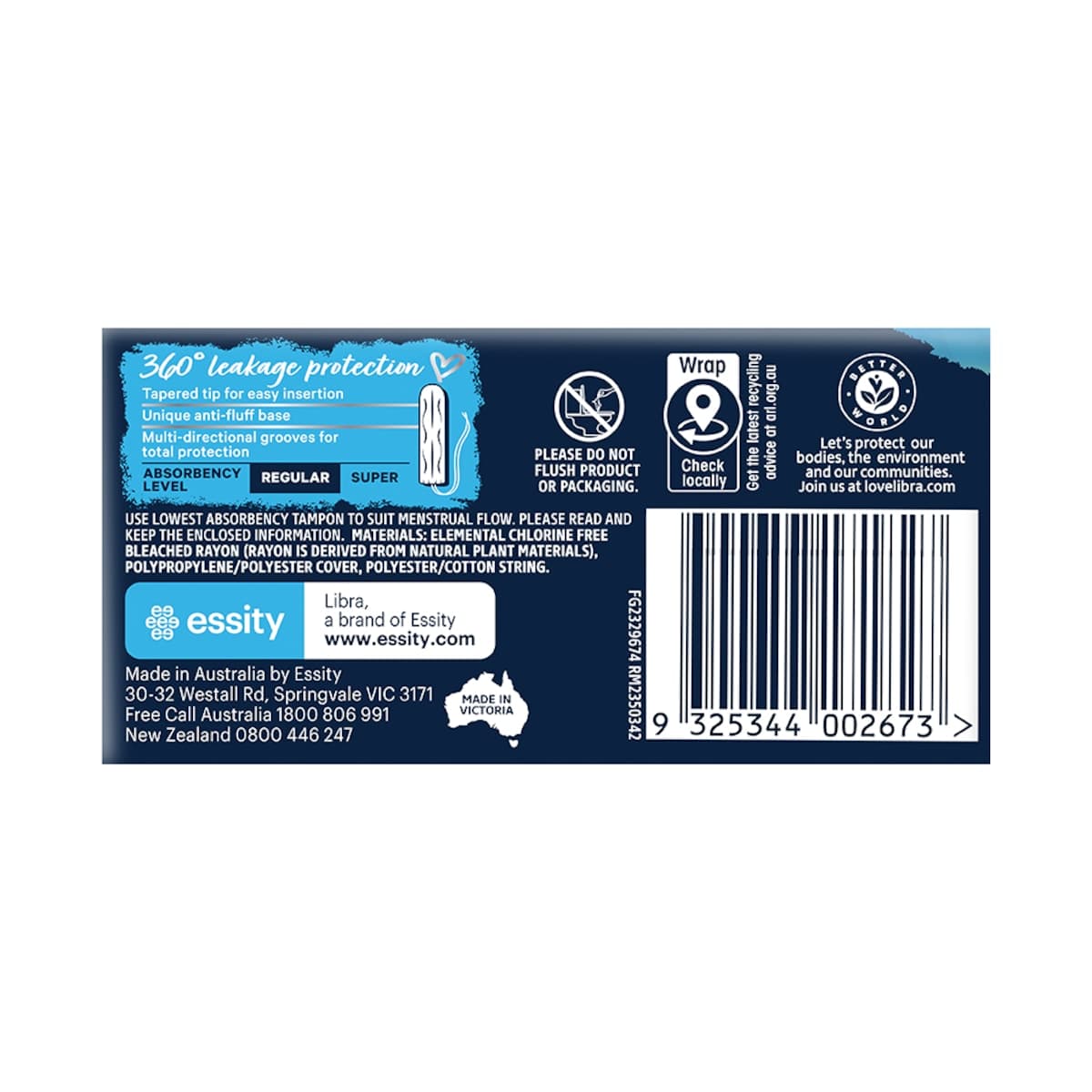 Thumbnail Libra Body Fit Tampons Regular 32 Pack