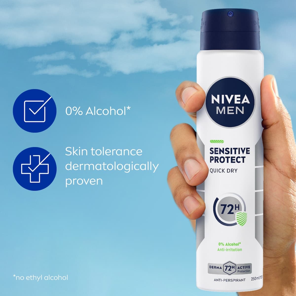 Thumbnail Nivea Men Anti-Perspirant Deodarant Spray Sensitive Protect 250ml