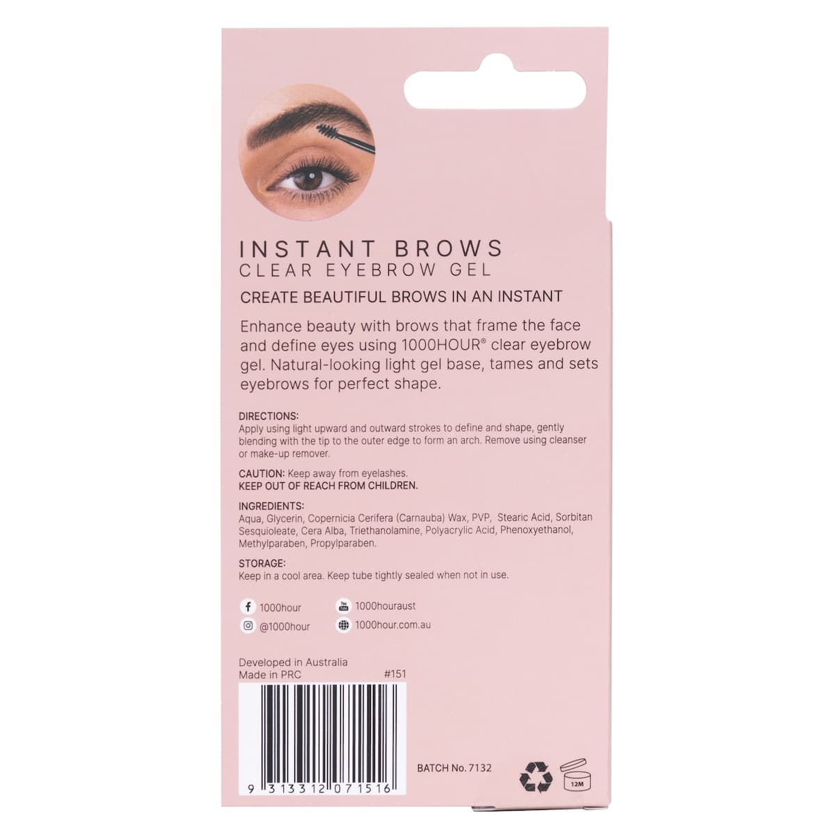 Thumbnail 1000 Hour Instant Brows Mascara Clear