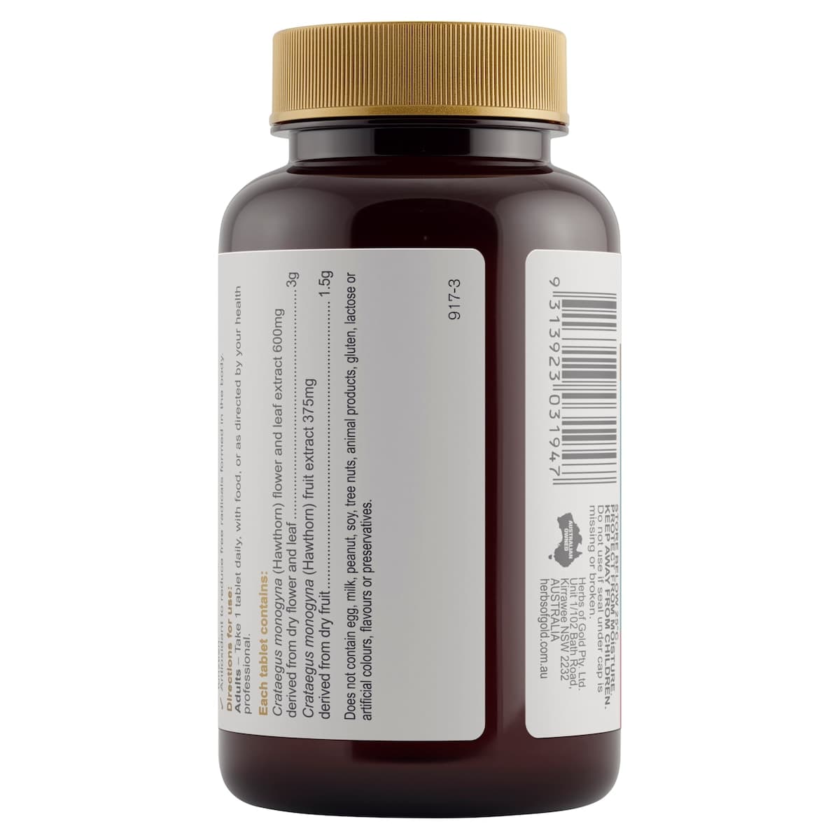 Thumbnail Herbs of Gold Hawthorn 4500 60 Tablets