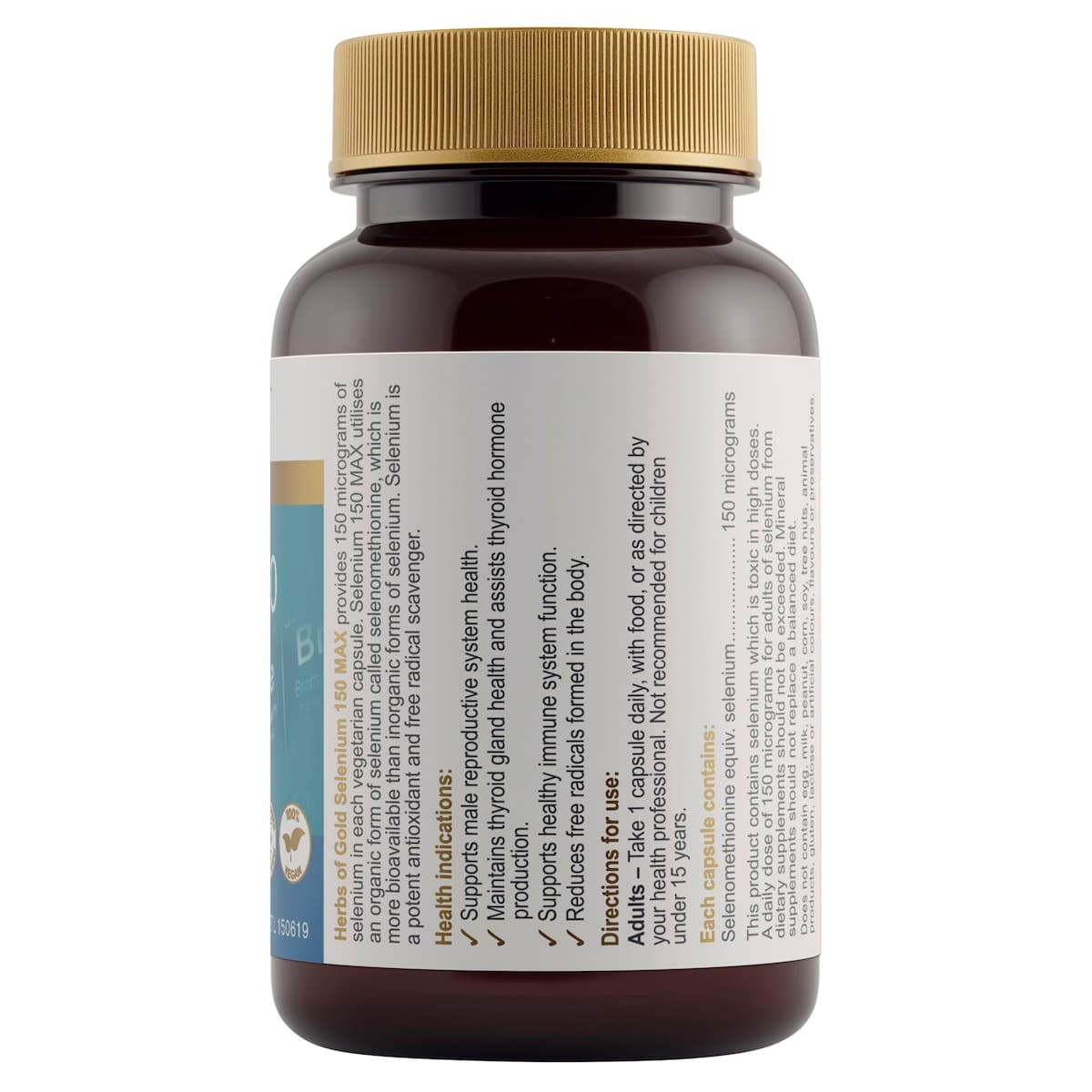 Thumbnail Herbs of Gold Selenium 150 MAX 60 Capsules