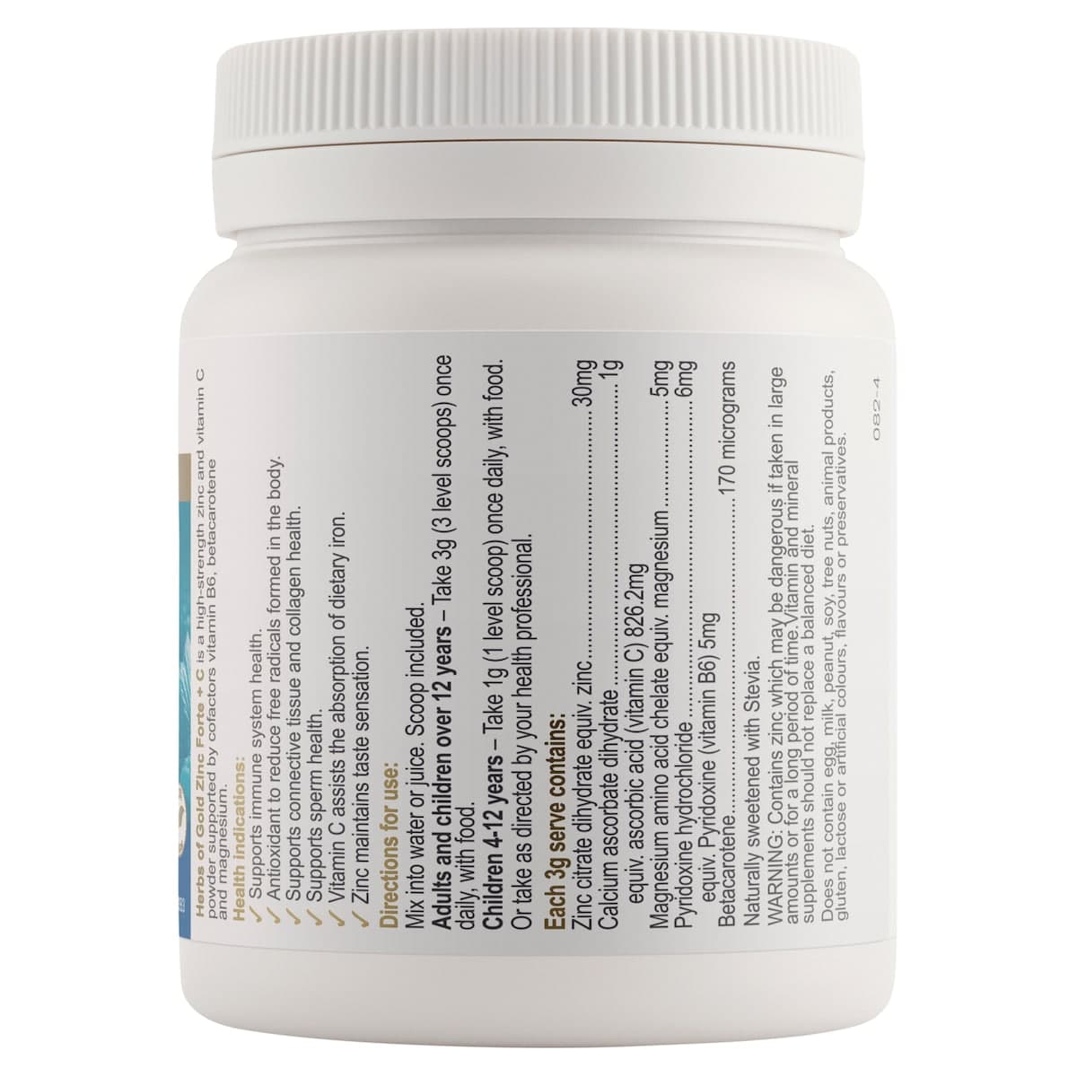 Thumbnail Herbs of Gold Zinc Forte + C Powder 100g