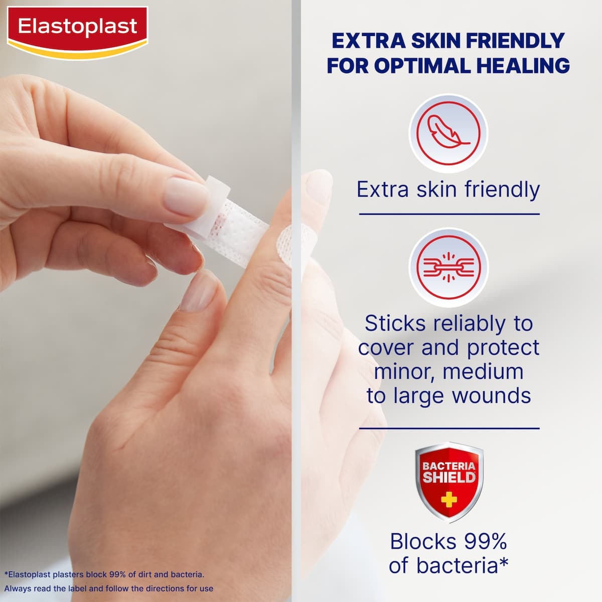 Thumbnail Elastoplast Sensitive Plasters Assorted 40 Pack
