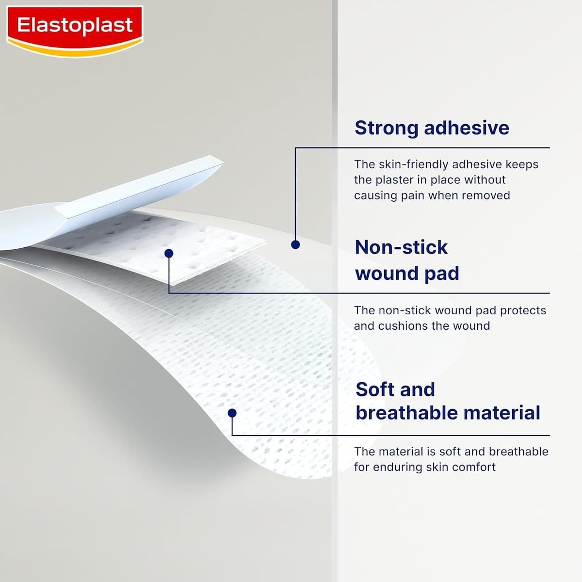 Thumbnail Elastoplast Sensitive Plasters Assorted 40 Pack