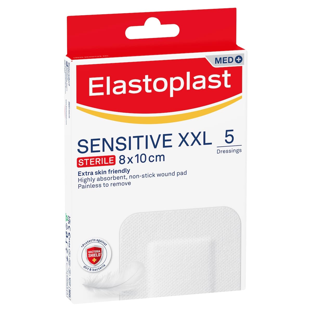 Thumbnail Elastoplast Sensitive Sterile Dressing XXL 8cm x 10cm 5 Pack