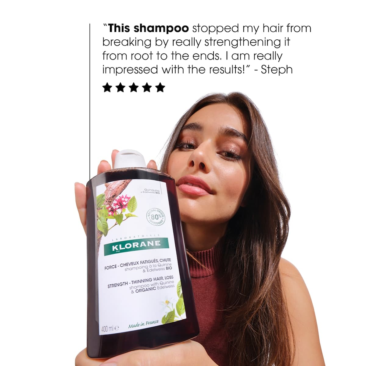 Thumbnail Klorane Hair Strengthening Shampoo with Quinine & Organic Edelweiss 400ml