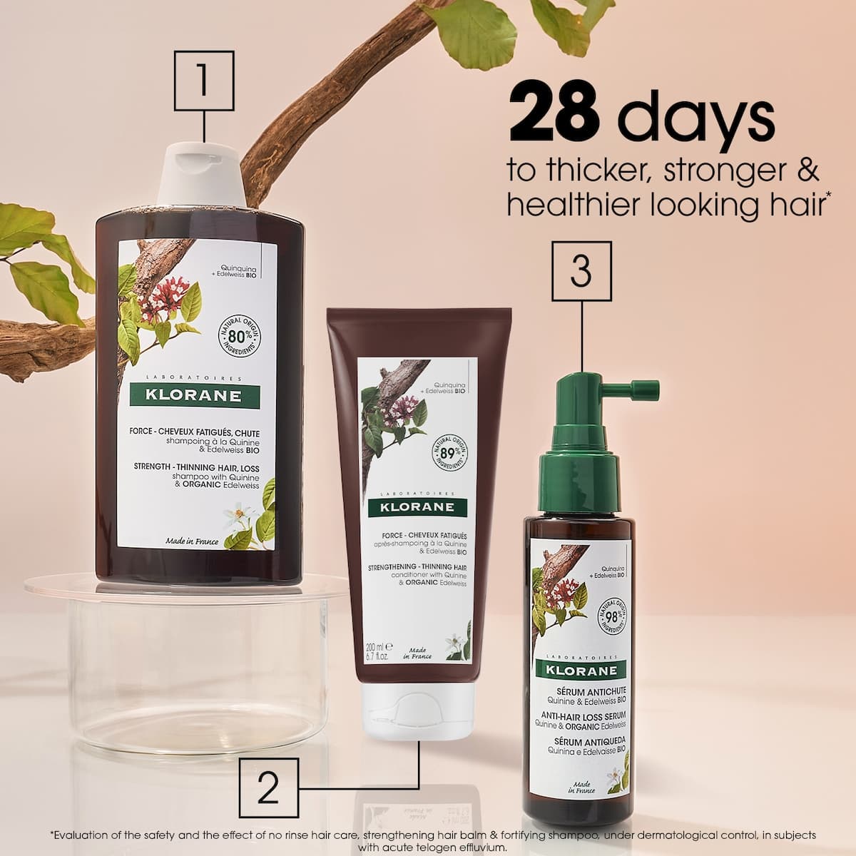 Thumbnail Klorane Hair Strengthening Shampoo with Quinine & Organic Edelweiss 400ml