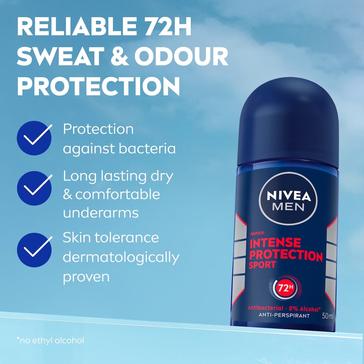 Thumbnail Nivea Men Intense Protection Sport Anti-Perspirant Roll on 50ml