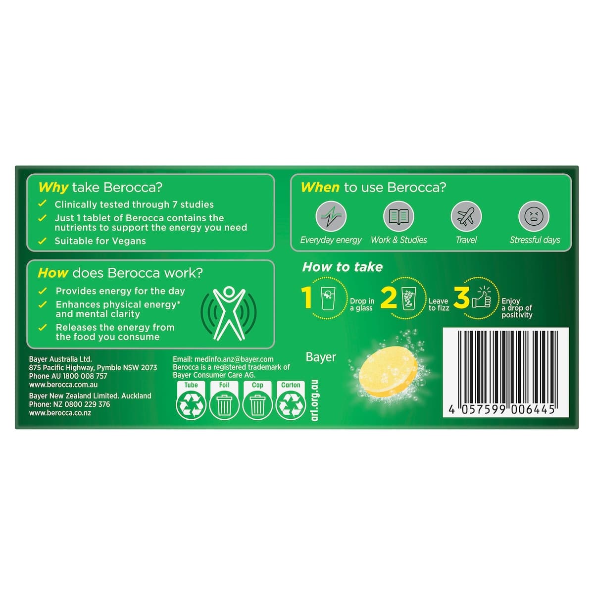 Thumbnail Berocca Energy Mango & Orange Effervescent Tablets 30 Pack
