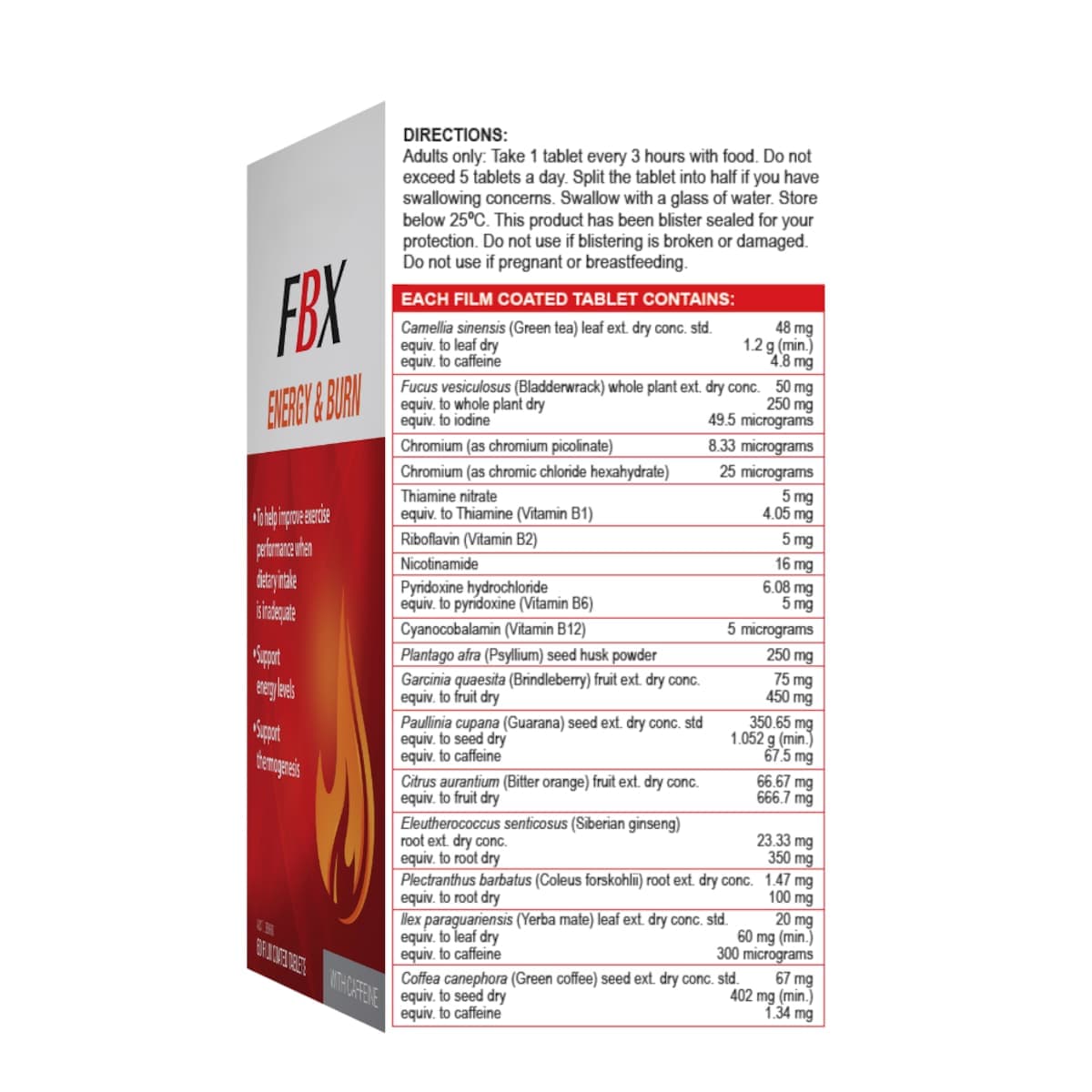 Thumbnail Naturopathica FBX Energy & Burn 60 Tablets