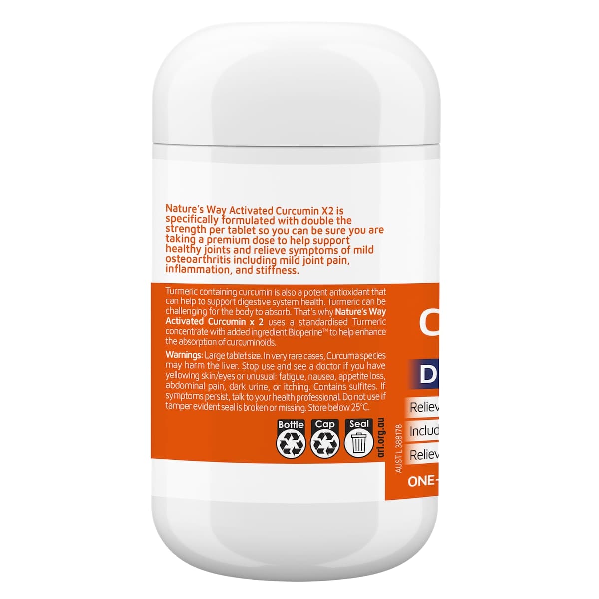 Thumbnail Nature's Way Activated Curcumin X2 Turmeric Concentrate 30 Tablets