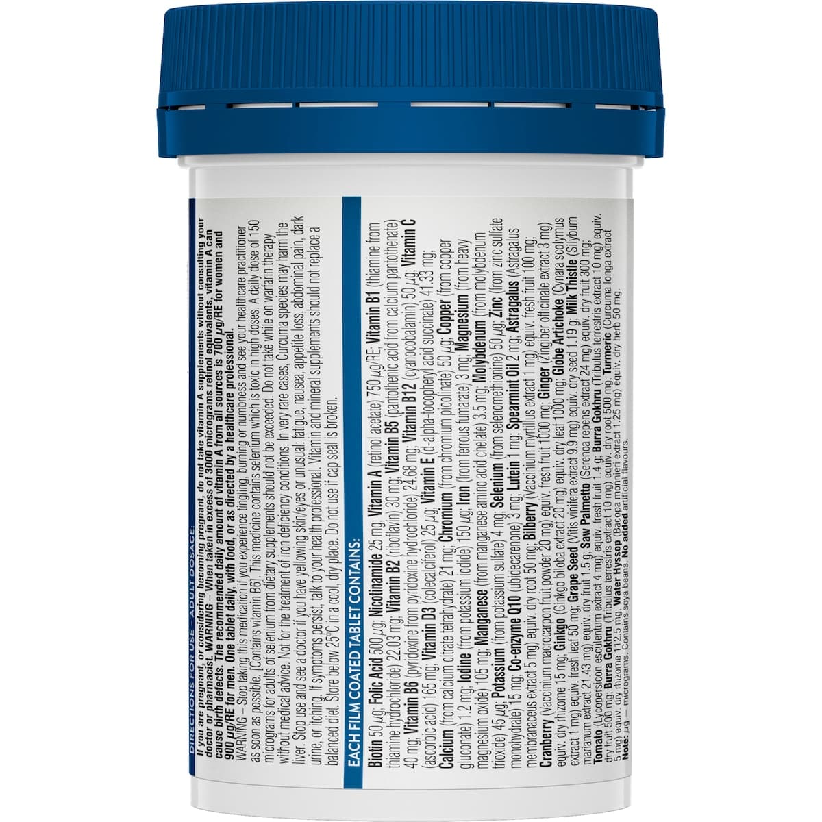 Thumbnail Swisse Ultivite Mens 50+ Multivitamin 60 Tablets