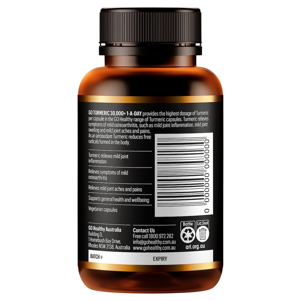 Thumbnail GO Healthy 1-A-Day Turmeric 30000+ 60 Capsules