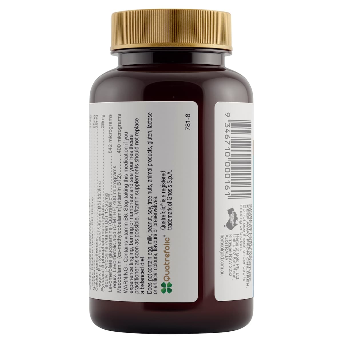 Thumbnail Herbs of Gold Activated B Complex 60 Capsules