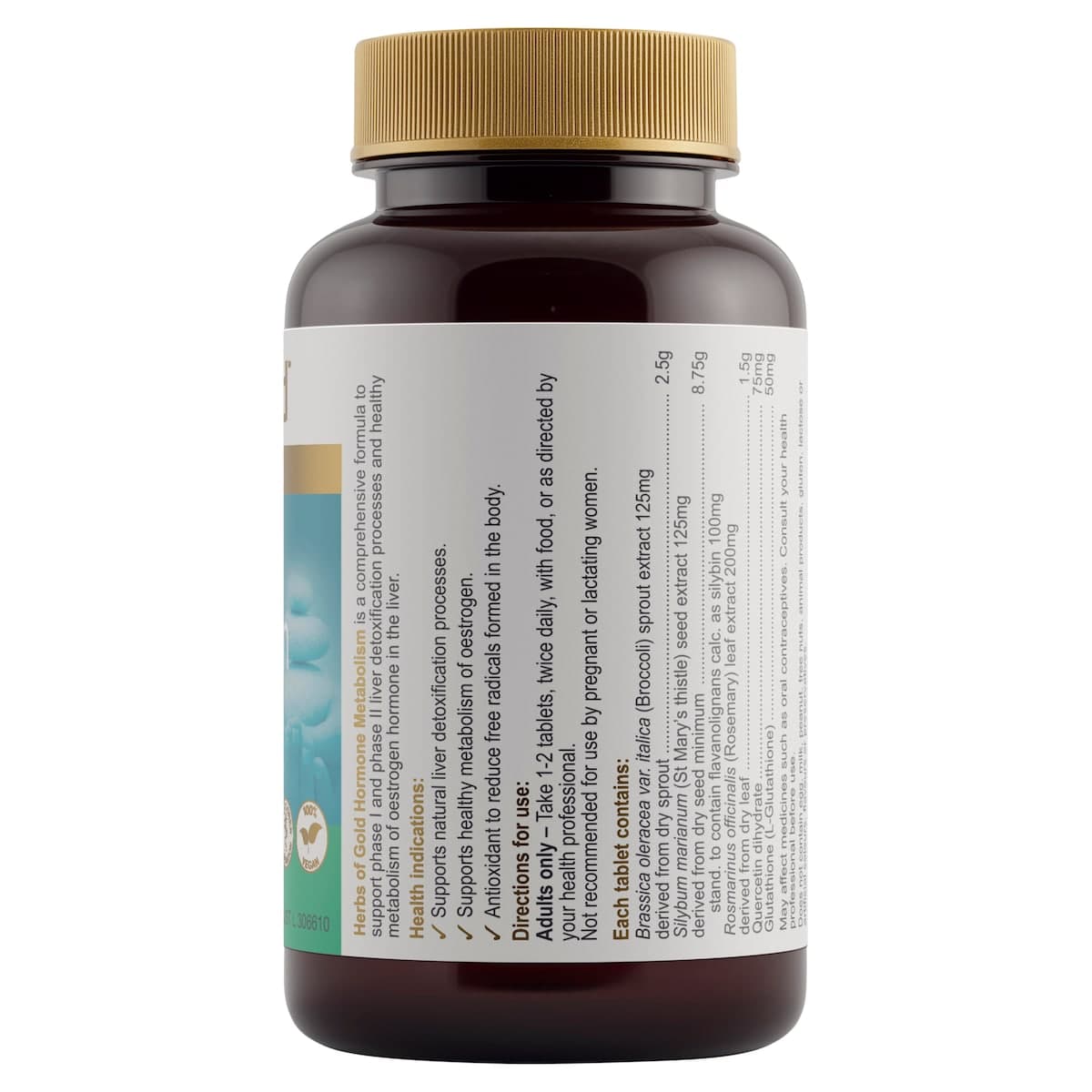 Thumbnail Herbs of Gold Hormone Metabolism 60 Tablets