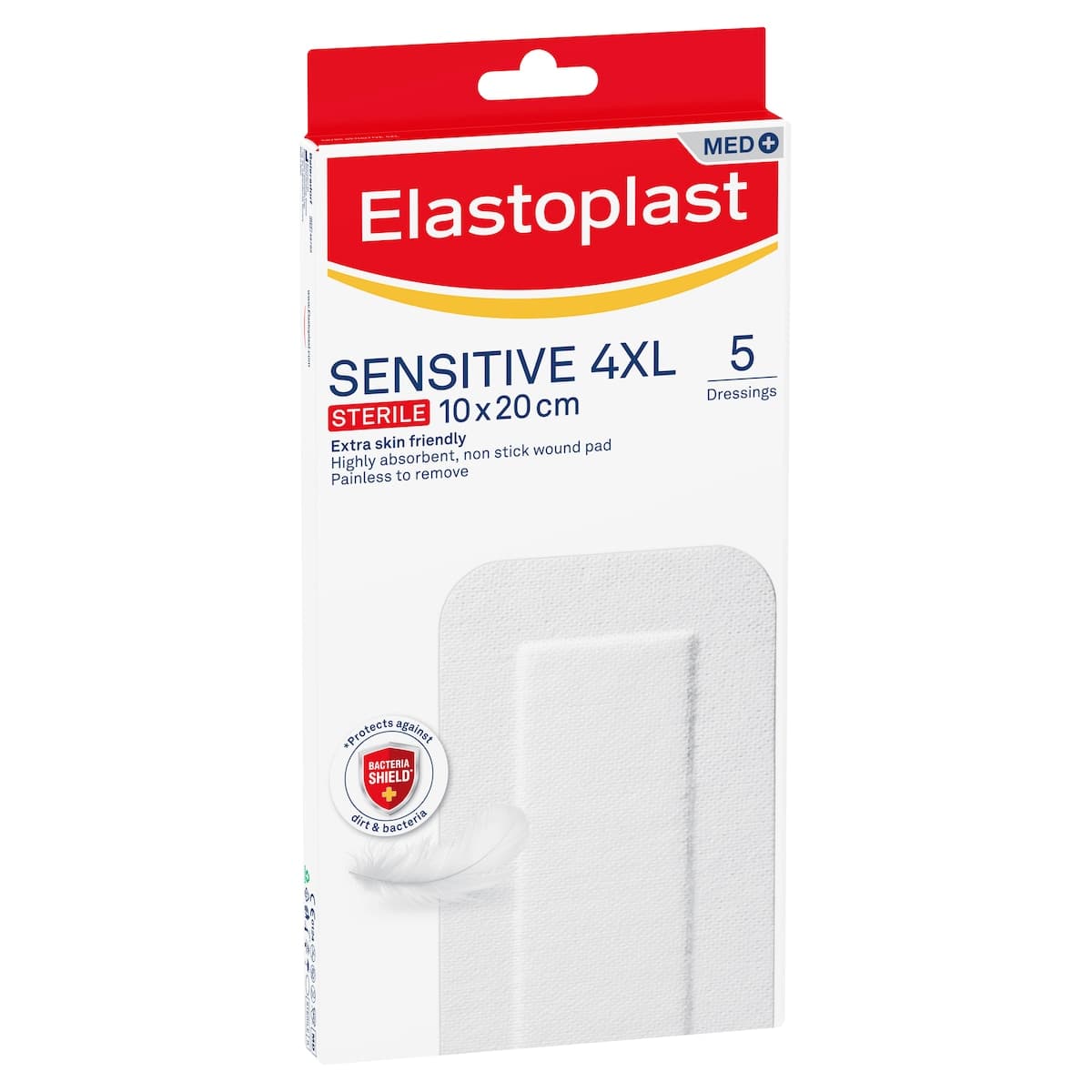 Thumbnail Elastoplast Sensitive Sterile Dressing 4XL 10cm x 20cm 5 Pack