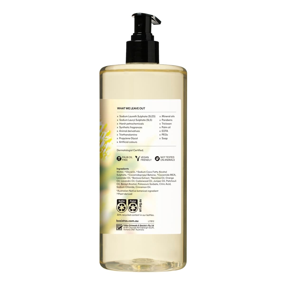 Thumbnail Bosisto's Banksia Nerolina & Lavender Body Wash 1L